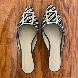 Flats, with slight kitten heels